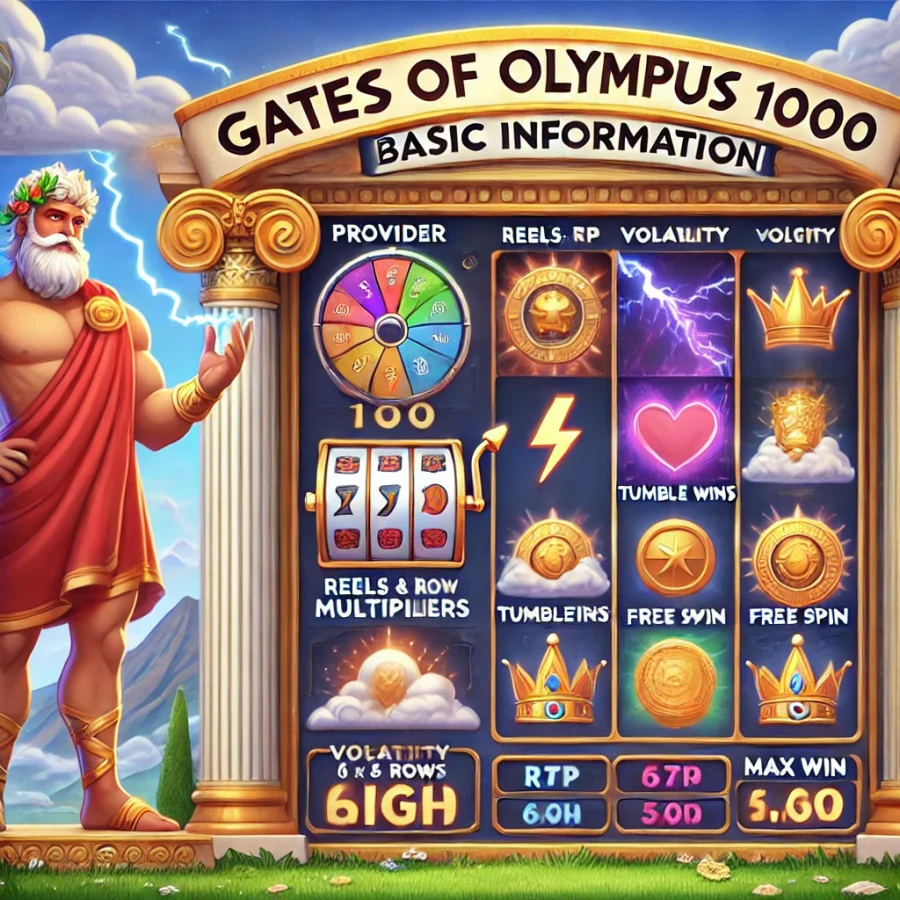 базовая информация Gates of Olympus 1000