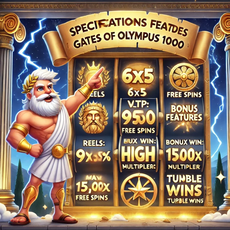 спецификация Gates of Olympus 1000